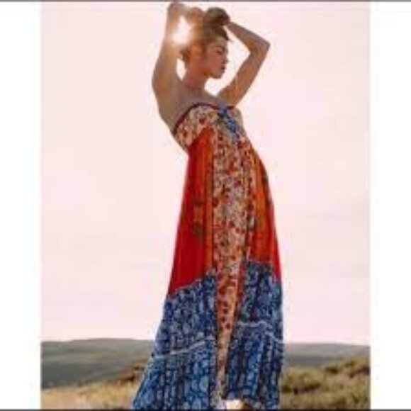 NWOT - Free People 100% Modal Strapless Maxi - Picture 1 of 8